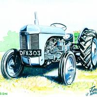 'Grey' Ferguson Tractor (Watercolour)